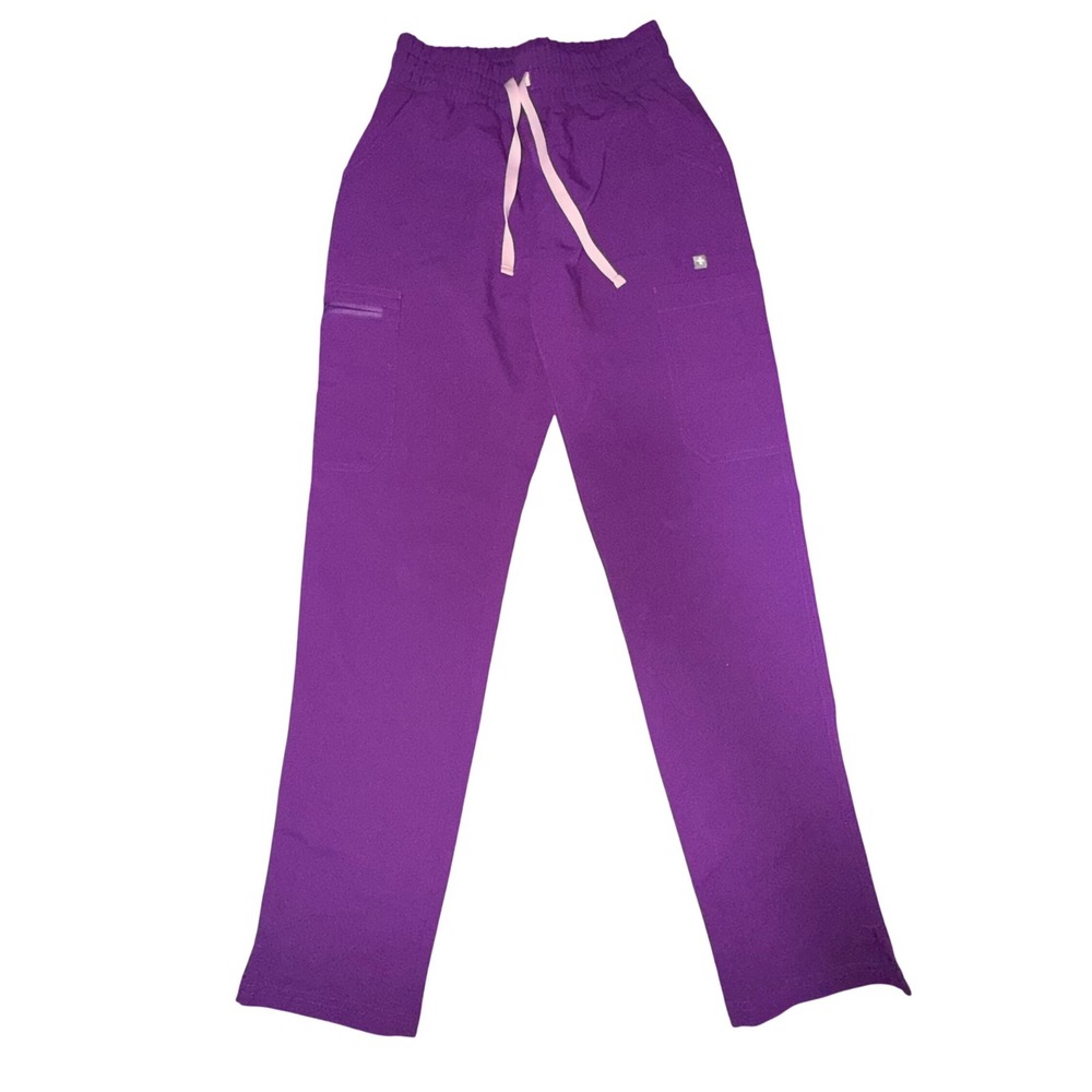 FIGS Scrub Pants Technical Collection Cargo Jogger XXS Petite Purple